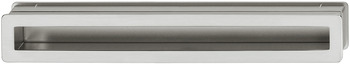 Muschelgriff, aus Zinkdruckguss, rechteckig, Länge 280 mm