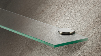 Shelf support with tightening clamps, Design, für Holz und Glas