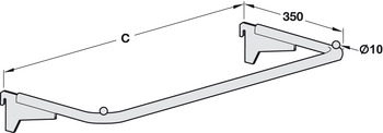 Tragrahmen, Carrier Frame, Usable Length 621-996 mm