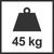 45 kg