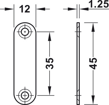 magnetlås, holdestyrke 3,0-4,0/4,0–5,0 kg, til påskruning, firkantet