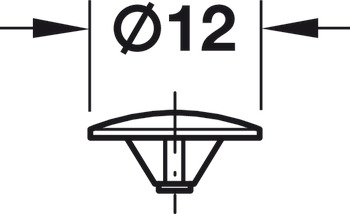Dækkappe, Kunststof, til undersænket hoved med tilspænding krydskærv PZ 2