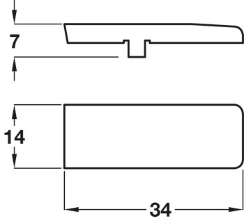 Dækkappe, til Häfele Metalla 110 A/SM og 310 A/SM
