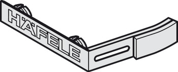 børstesæt, til rengøring af løbeskinne med Häfele-logo