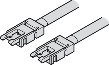 Forbindelsesledning, til Häfele Loox5 LED-bånd 8 mm 3-pol. (multihvid)