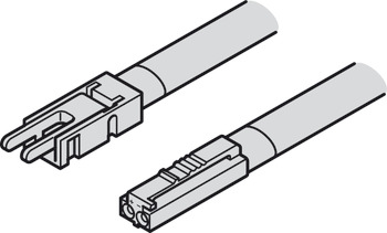 tilledning, til Häfele Loox5 LED-bånd 24 V 5 mm 2-polet (monokrom eller multihvid 2-leder-teknik)