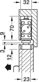 overliggende dørlukker, DCL 31