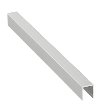 U-profil, af aluminium, til 19 mm pladetykkelse