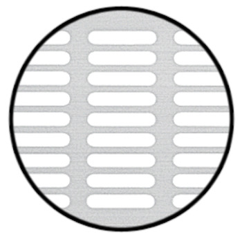 Ventilationsgitre, Topco firkantet trykpasning, med flange
