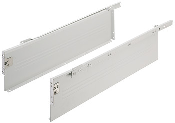enkeltvægget skuffesystem, Häfele Matrix Box Single A25, deludtræk, højde 150 mm, ren hvid, RAL 9010