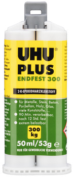 2-komponent klæbemiddel, Uhu-Plus endfest 300, baseret på epoxyharpiks