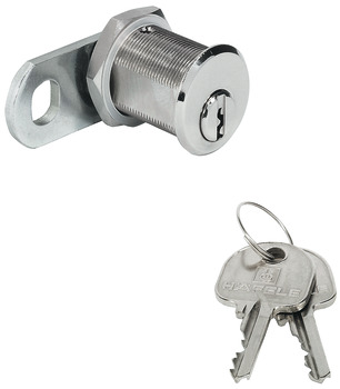 Tungelås, med stiftcylinder, møtrikmontage, låseretning 90°, (omstillelig, med låsetvang), lågetykkelse ≤ 21 mm, normalprofil kundespecifik