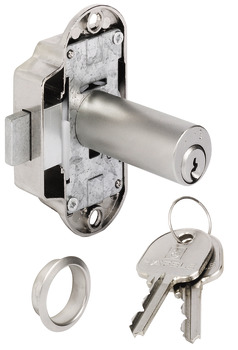 Drejestangslås, Häfele Piccolo-Nova, med forlænget stiftcylinder, kundespecifikt låsesystem HS/GHS