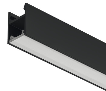 påbygningsprofil, Häfele Loox5 profil 2103, til LED-bånd, aluminium