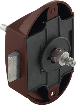drejestangslås, Häfele Push-Lock, dornmål 25 mm, kan betjenes fra begge sider